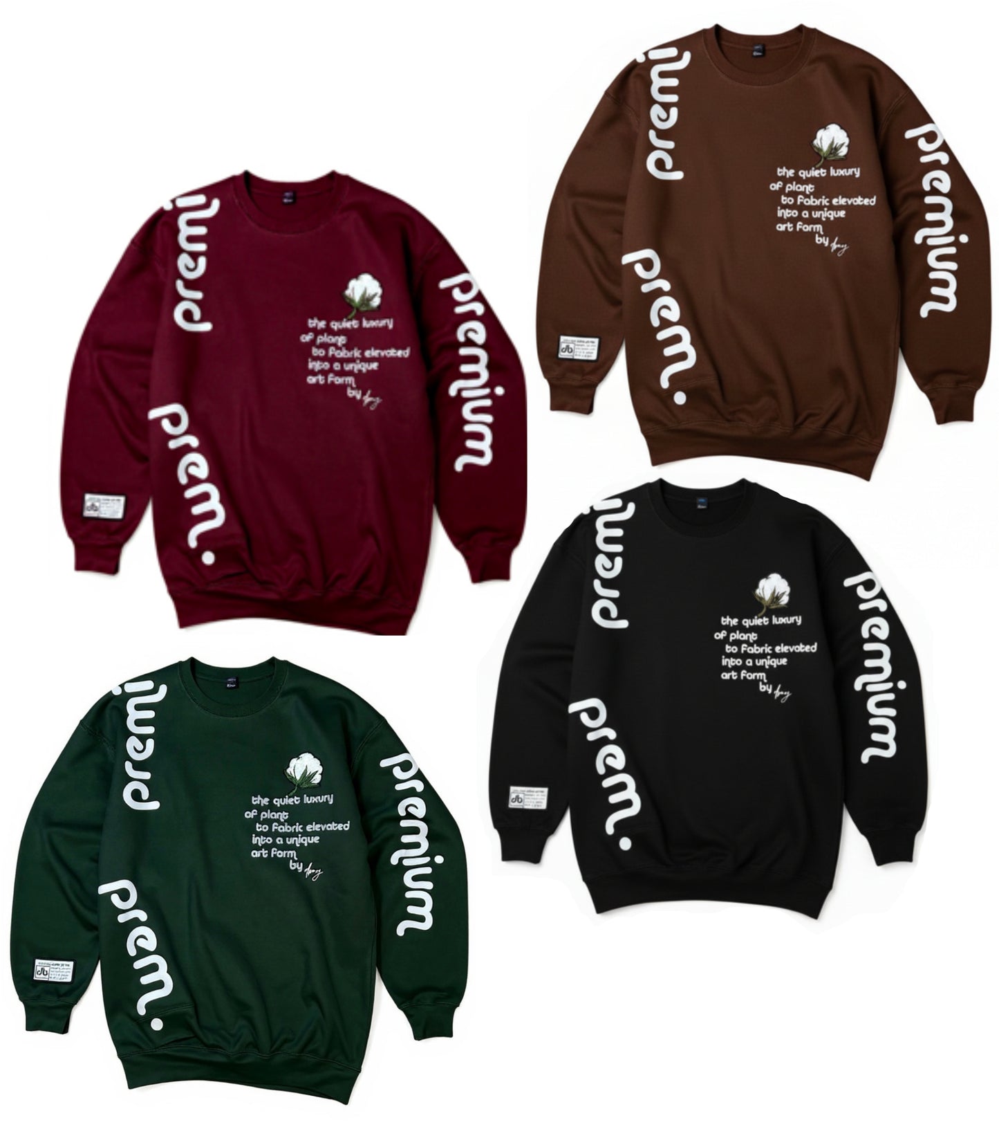 Premium Plant to fabric Crewneck Sweatshirt