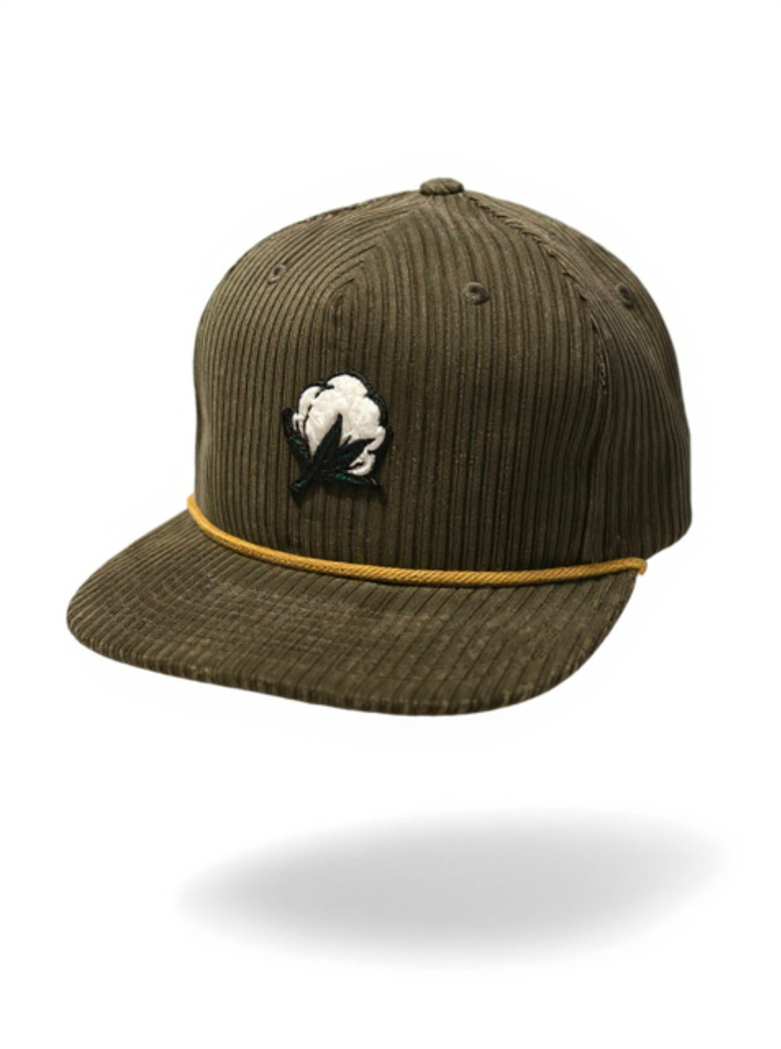 Olive Corduroy Snapback